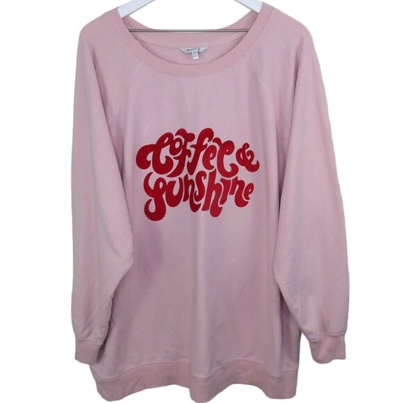 Wildfox Coffee & Sunshine Pink Soft Cozy Jumper - Women's XXL - Picture 2 of 8